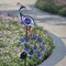 TERESA'S COLLECTIONS Yard Decorations Outdoor, Peacock Solar Garden Lights, 31.5 Inch Metal Lawn Ornaments, Garden Decor for Outside with Crackle Glass Ball, Decorative Stake Yard Art for Patio